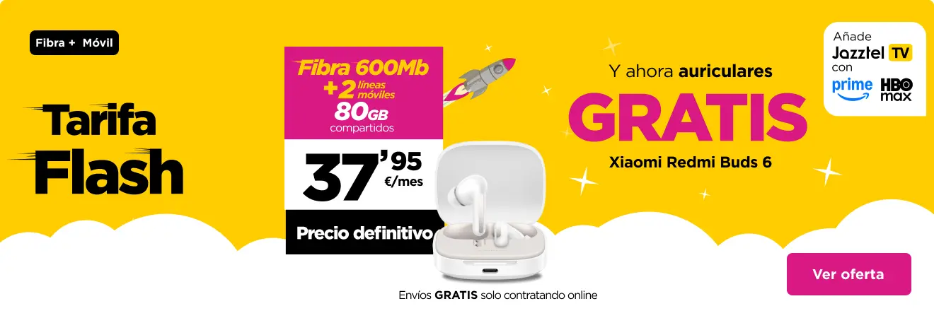 Ofertas combinadas de fibra y móvil de Jazztel