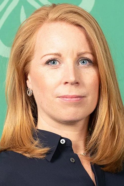 Annie Lööf interpretando a