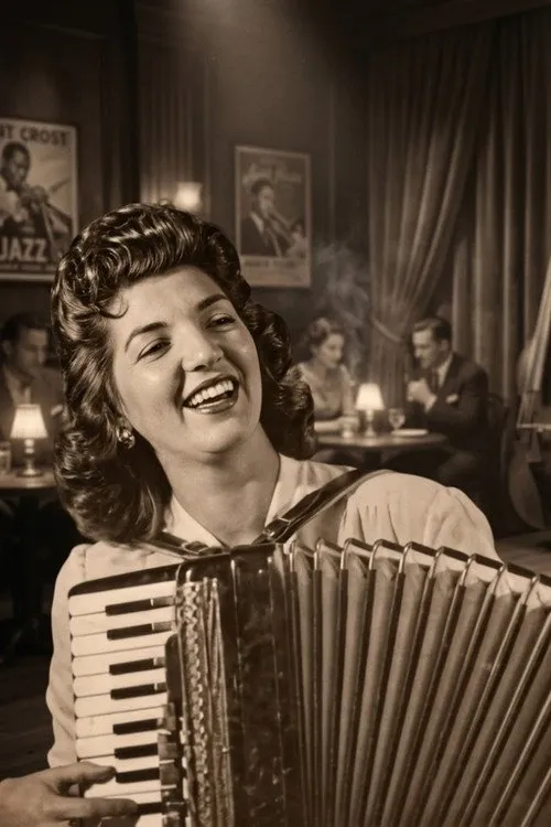 Helena Barreto Leite interpretando a Laurita