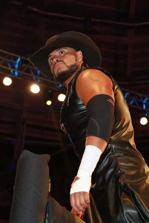 Luis Arturo Aguilar Mendoza interpretando a El Texano Jr.