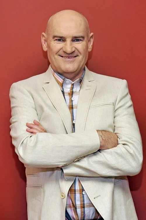 Waldemar Obłoza interpretando a Zbigniew Borówka