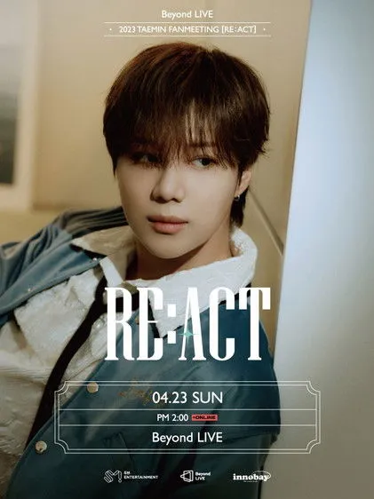 Póster de 2023 TAEMIN FANMEETING "RE : ACT"