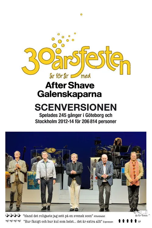 Póster de 30-årsfesten - Scenversionen