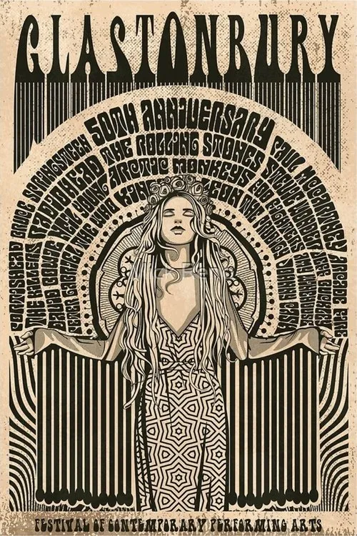 Póster de 50 años de Glastonbury