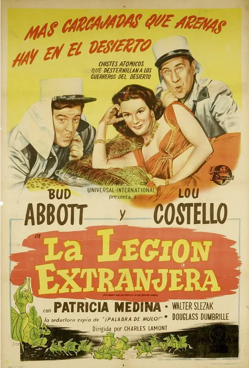 Leon Belasco interpreta a Hassam--Auctioneer en Abbott and Costello en la  Legion Extrangera