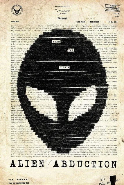 Póster de Abducción Alienígena