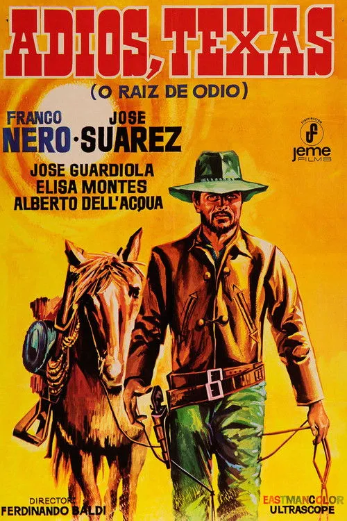 Franco Nero interpreta a Burt Sullivan en Adiós, Texas