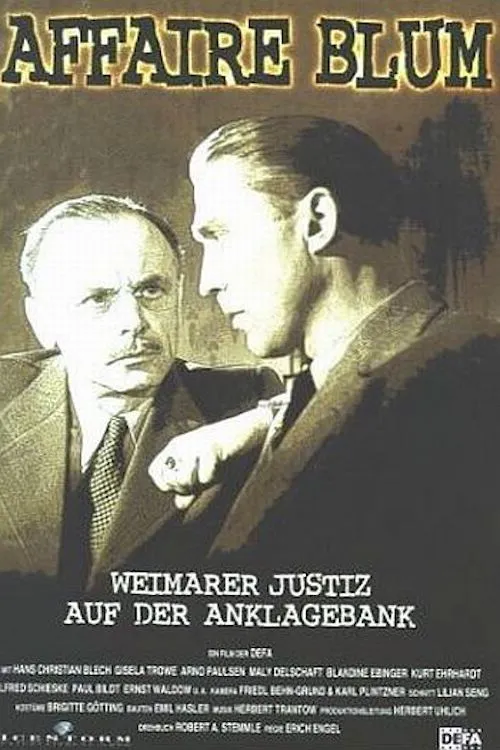 Leonard Steckel interpreta a Dr. Jakob Blum en Affäre Blum