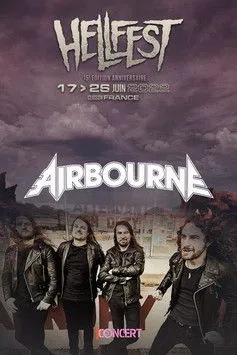 Ryan O'Keeffe interpreta a  en Airbourne : Au hellfest 2022