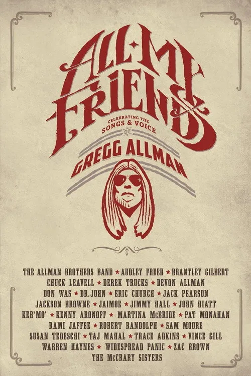 Póster de All My Friends - Celebrating the Songs & Voice of Gregg Allman