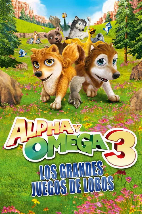 Póster de Alpha y Omega 3: Los grandes juegos de los lobos