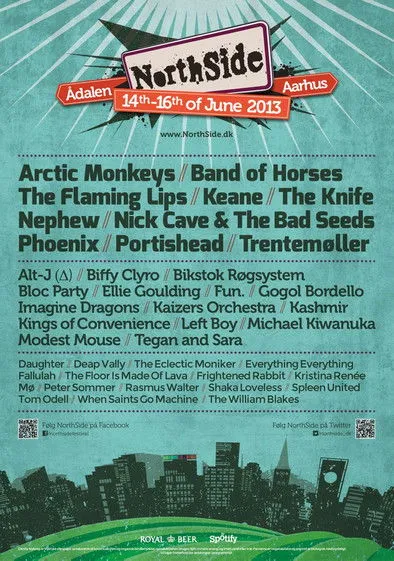 Jamie Cook interpreta a en Arctic Monkeys - Northside 2013