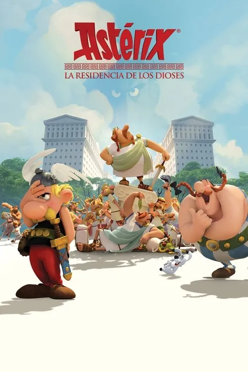 Póster de Astérix y la residencia de los dioses