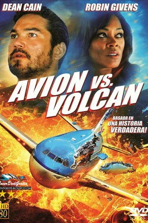 Póster de Avión Vs. Volcán