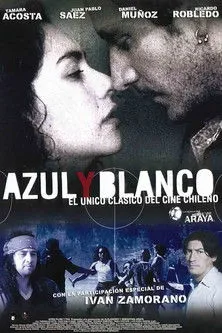 Póster de Azul y Blanco
