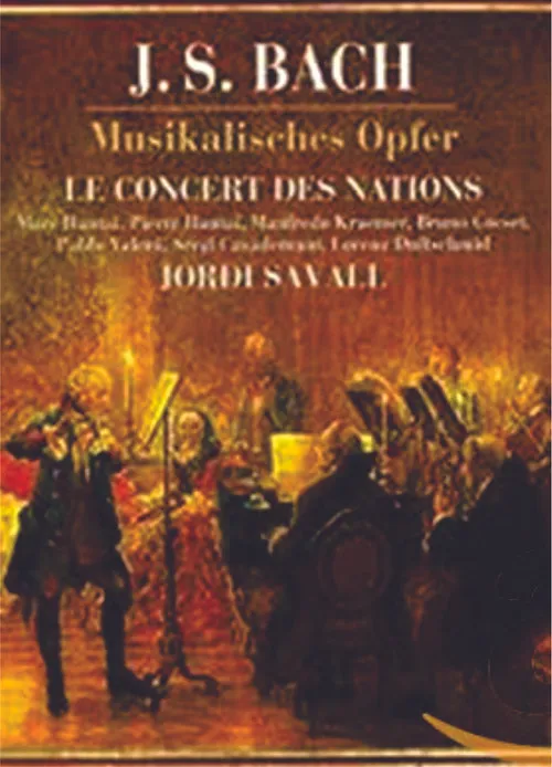 Póster de Bach BWV 1079 Musical Offering Jordi Savall Concert des Nations