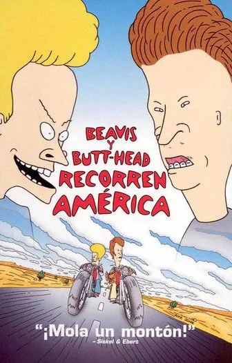 Póster de Beavis y Butt-Head recorren America
