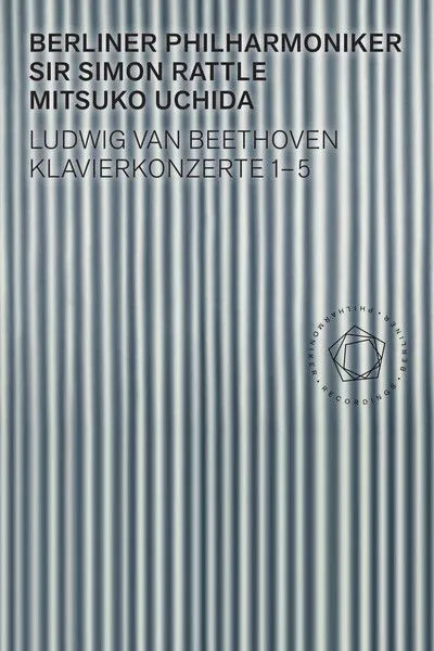 Póster de Beethoven: Piano Concertos 1-5 - Uchida, Rattle