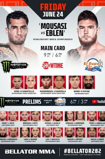 Maycon Mendonça interpreta a Self en Bellator 282: Mousasi vs. Eblen