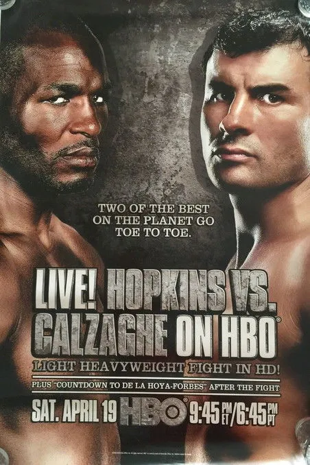Póster de Bernard Hopkins vs. Joe Calzaghe