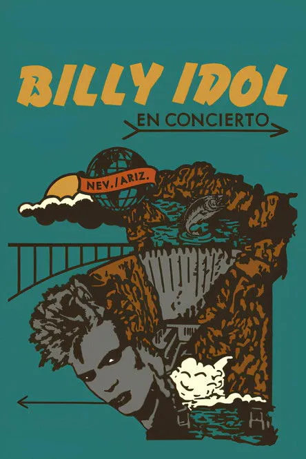 Póster de Billy Idol en concierto