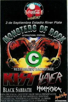 Portada de Black Sabbath. River Plate Stadium Buenos Aries 1994