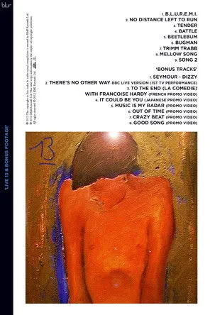 Póster de blur | Live 13 & Bonus Footage