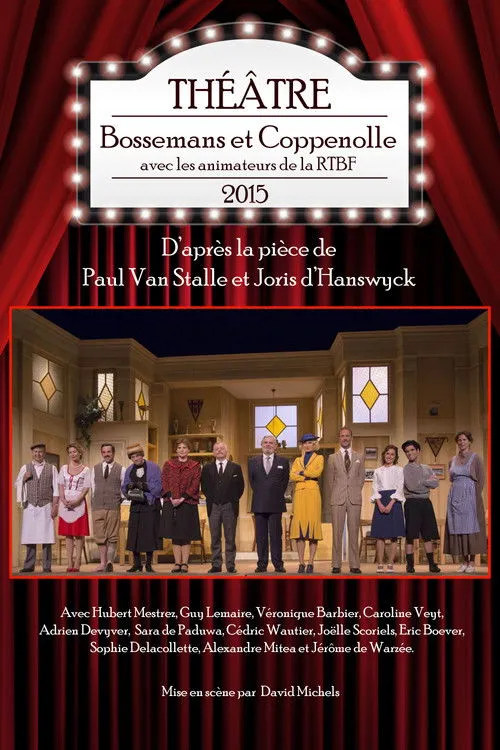 Hubert Mestrez interpreta a Bossemans en Bossemans et Coppenolle avec les animateurs de la RTBF