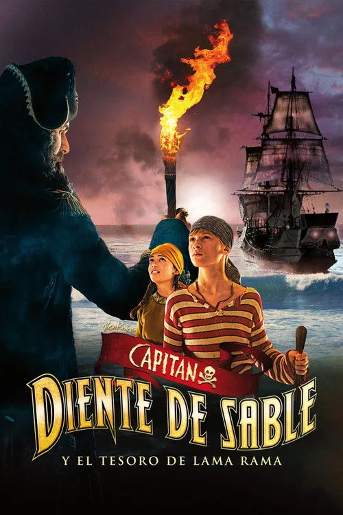 Póster de Capitán Diente de Sable y el tesoro de Lama Rama