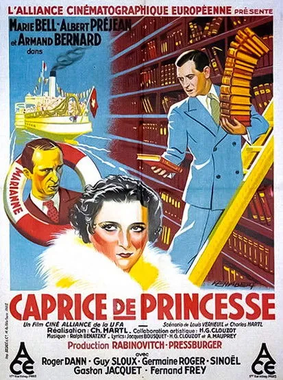 Gaston Mauger interpreta a Le Capitaine en Caprice de princesse