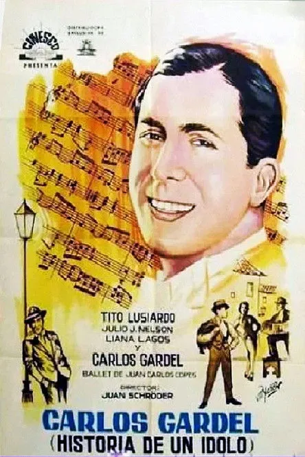 Póster de la película Carlos Gardel, Historia de un Ídolo