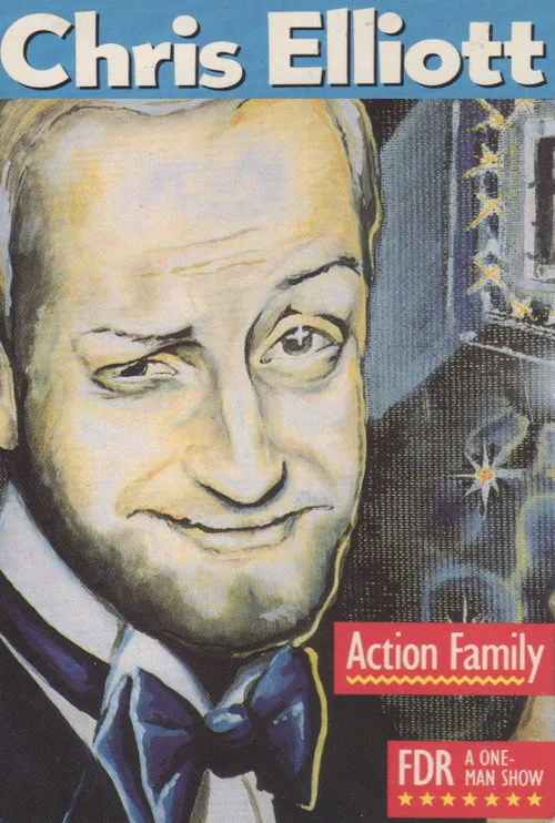 Marv Albert interpreta a Host en Chris Elliott's FDR -- A One-Man Show