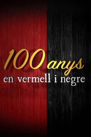 Póster de Cien Años en Rojo y Negro