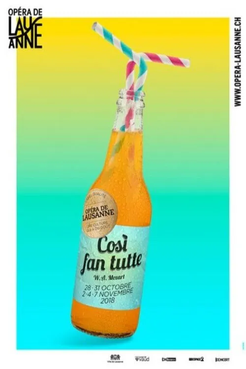 Robert Gleadow interpreta a Guglielmo en Così Fan Tutte - Opéra de Lausanne