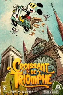 Laurent Pasquier interpreta a Mickey Mouse en Croissant de Triomphe