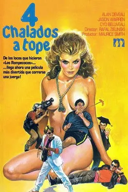 Póster de Cuatro chalados a tope