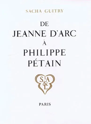 Portada de De Jeanne d'Arc à Philippe Pétain