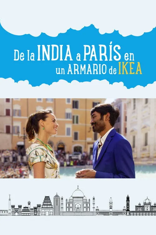 Póster de De la India a París en un armario de Ikea