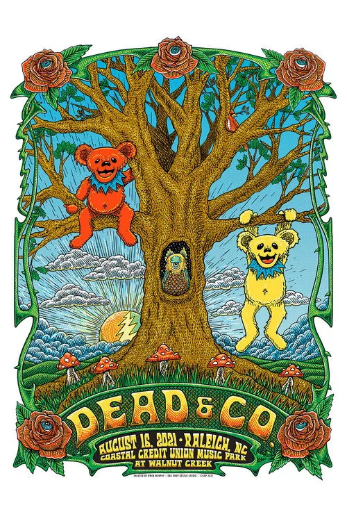 Póster de Dead & Company: 2021-08-16 Coastal Credit Union Music Park at Walnut Creek, Raleigh, NC