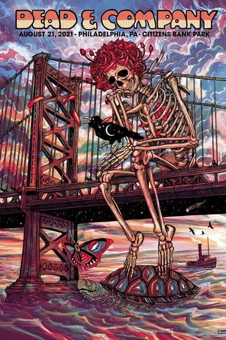 Póster de Dead & Company: 2021-08-21 Citizens Bank Park, Philadelphia, PA