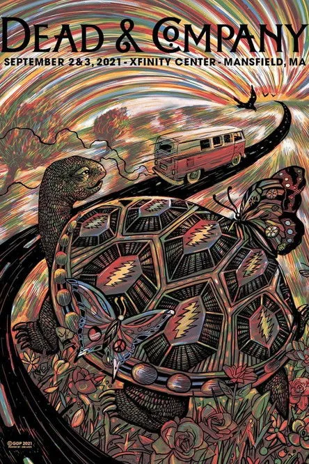 Póster de Dead & Company: 2021-09-02 Xfinity Center, Mansfield, MA