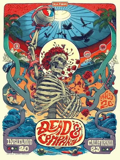Póster de Dead & Company: 2023-05-20 Kia Forum, Inglewood, CA, USA