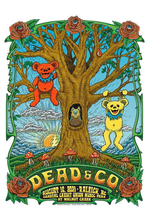 Póster de Dead & Company: 2021-08-16 Coastal Credit Union Music Park at Walnut Creek, Raleigh, NC