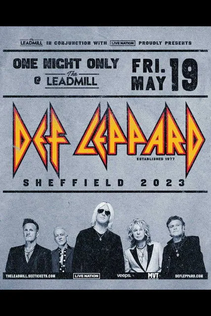 Póster de Def Leppard- Live at The Leadmill
