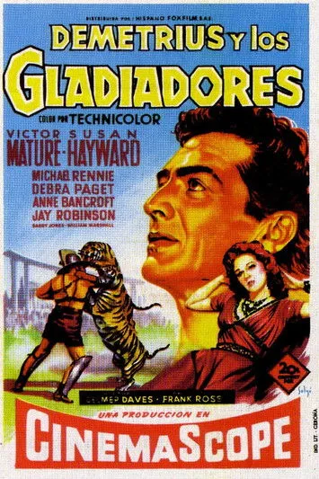 Victor Mature interpreta a Demetrius en Demetrius y los gladiadores