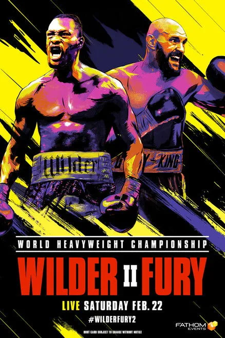 Póster de Deontay Wilder vs. Tyson Fury II