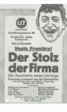 Hugo Döblin interpreta a  en Der Stolz der Firma