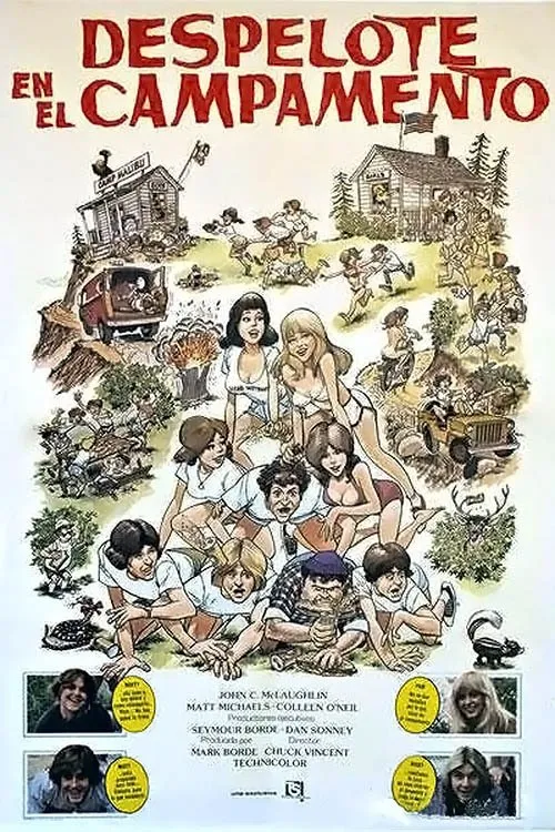 Póster de la película Despelote en el campamento