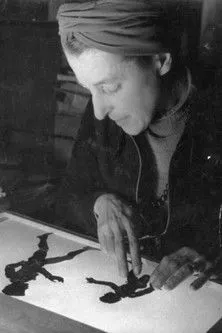 Lotte Reiniger interpreta a en Die Frau hinter den Schatten: Lotte Reiniger
