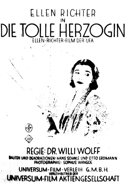 Ellen Richter interpreta a Herzogin Gloria en Die tolle Herzogin